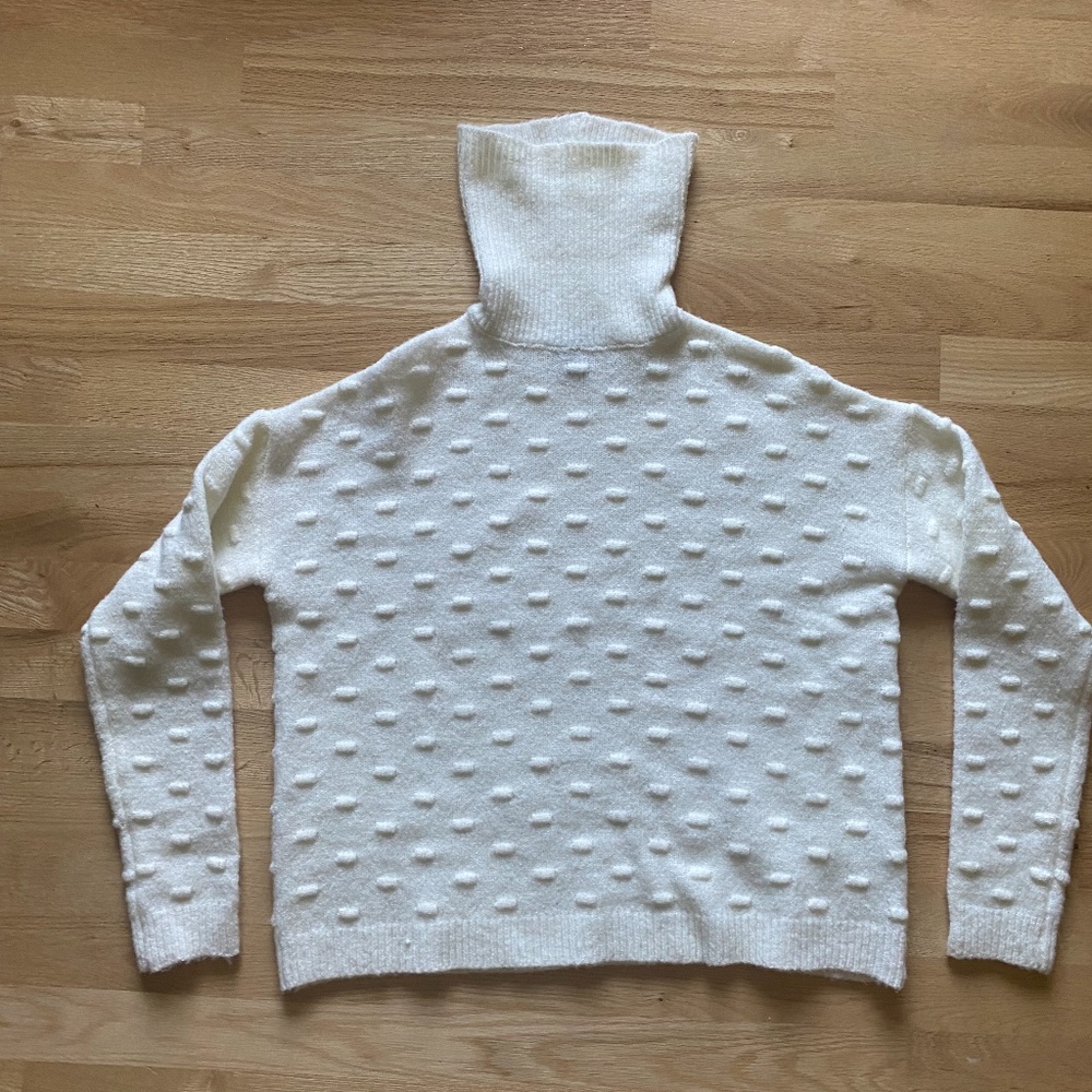 White Turtleneck Sweater
